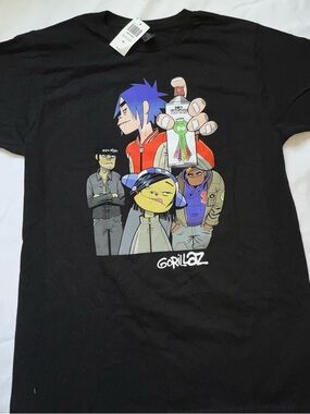 Gorillaz black graphic tee
